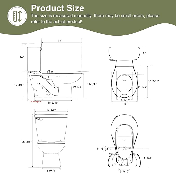 Simple Project Kids Toilet For Bathroom, Ceramic Baby Potty Training Toilet 10-Inch Rough-In Children Toilets For Daycares, Playgrounds, And Home Use - 10.5" Bowl Height