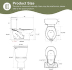 Simple Project Kids Toilet For Bathroom, Ceramic Baby Potty Training Toilet 10-Inch Rough-In Children Toilets For Daycares, Playgrounds, And Home Use - 10.5" Bowl Height