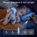 Baby Nail Trimmer Electric, 15 in 1 Baby Nail Clippers for Gentle Nail Care, Rechargeable Baby Nail File Electric with Light &15 Grinding Pads for Infant Toddler, Blue