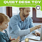 Luminous Desk Spinning Toys for Kids Adults, Metal Kinetic Stress Ball, Optical Illusion Fidget Spinner, Glow in The Dark Fingertip for Office Classroom, Stress Relief Anti Anxiety Birthday Gifts