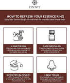 Essence Wearable Aromatherapy Nasal Diffuser – Coffee Essential Oil Nose Ring Silicone Inhaler for Stress & Mood Support - Made in USA & Travel-Friendly