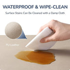 Baby Play Mat for Floor,1.3'' Thick Memory Foam Play Mat,50''x50'' Tummy Time Mat with PU Leather,Cushioned & Waterproof Playpen Mats,Non Slip Crawling Padded for Toddlers,Infants,Kids