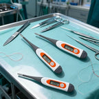 TrelaCo 10 Pcs Thermometer for Adults Digital Oral Thermometer for Fever Basal Body Fast Reading Flexible Tip for Underarm Rectal Mouth Temperature Measurement (Gray)