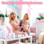 Gas and Colic Reliever for Babies, 20 Count Natural Solution Effective Instant Constipation Gas Relief for Babies Boys Girls Colic and Gas Relief, Pink