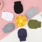 BQUBO 6 Pairs Newborn Baby Boys Girls Mittens 0-6 Months Unisex-Baby Infant Mittens Elastic No Scratch Wrist Gloves