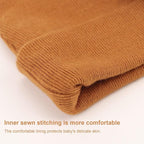 BQUBO Newborn Baby Hats Mittens Set Hospital Hat Beanie Infant Bow Hats Baby Gloves No Scratch Mittens for 0-6 Months