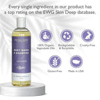 SoCal Suds & Company Baby Shampoo & Body Wash, 2-in-1 Organic Gel - Gentle Castile Soap with Vitamin-Infused Oils & Botanicals - Natural Care for Sensitive Skin & Body Hypoallergenic - 12oz Lavender