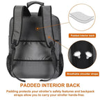 Mactso Stroller Travel Bag Compatible with GB Pockit Air Plus All Terrain and GB Pockit + All City, Lightweight Stroller Travel Backpack for Airplane (Grey, L)