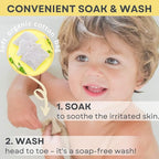 Organic Oatmeal Bath Soak for Baby, Kids & Sensitive Skin – Economy 15 Packs – Washes & Soothes Eczema, Diaper Rash, and Dry Itchy Skin – 100% Natural & Fragrance-Free – Made in USA by MogiMogi Baby