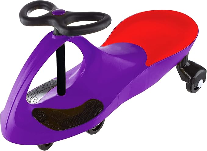 Wiggle Car Ride On Toy – No Batteries, Gears or Pedals – Twist, Swivel, Go – Outdoor Ride Ons for Kids 3 Years and Up by Lil’ Rider (Purple)