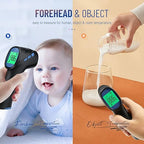 Forehead Thermometer for Adults and Kids, Digital Infrared Thermometer with Fever Alarm, Fast Accurate Results, Easy to use