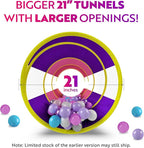 Playz 5pc Kids' Play Tents & Tunnels - Ball Pit for Toddlers, Basketball Hoop, Crawling Tubes, Pop-Up Playhouses, Baby Obstacle Course for Indoor or Outdoor Use