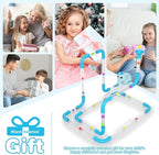 STEM Air-Powered Building Toys for Kids Ages 3 4 5 6 7 8+– Educational Air Tubes Toy& Turbine Set with 30 Foam Balls – Rechargeable Construction Kit for Boys & Girls – Fun Science Gift for Teens