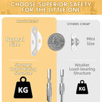 Furniture Anchors (10 Pack) for Baby Proofing, Furniture Straps Anti Tip Furniture Anchor Securing 400 lbs/Keep Baby Pet Safety from Falling Furniture, Metal White Earthquake Straps