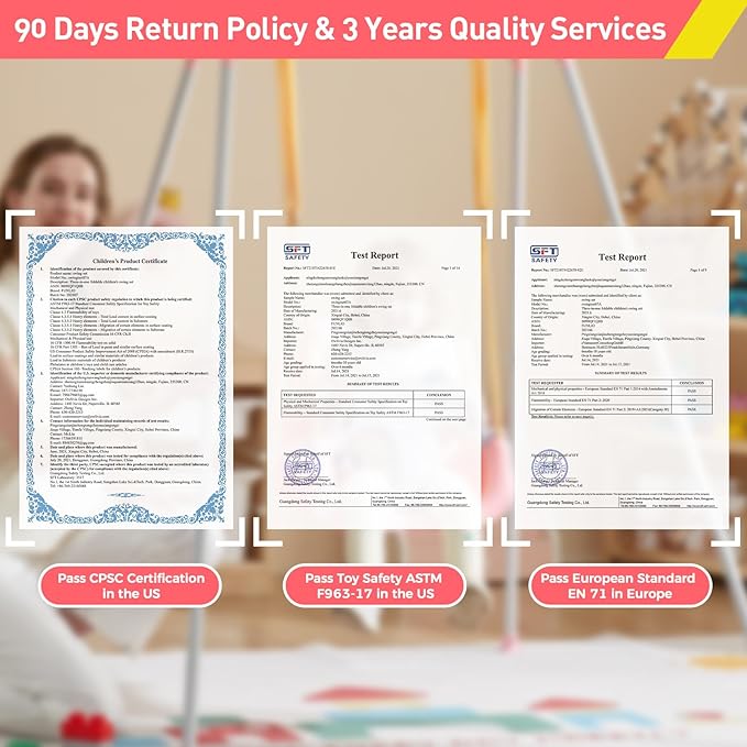 FUNLIO 2 in 1 Swing Set for Toddler & Baby Jumper, Heavy Duty Kids Swing & Bouncer with 4 Sandbags, Foldable Metal Stand for Indoor/Outdoor Play, Easy to Assemble and Store - Pink