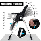 INFANS 4 in 1 High Chair–Booster Seat, Convertible Highchair w/Adjustable Height and Recline,Removable Tray,DetachableCushion, Installation-Free,Simple Fold for Baby, Infant& Toddler