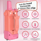 Walkie Talkies for Kids,5 Colourful Channels 2 Way Radio,Compass Flashlight and Magnifying Glass,3 Miles Long Range for Adventure Game,Outside, Camping, Hiking,Toys for 3-12 Year Old Boys Girls