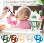 RTMOK Bottle Handles for Dr. Brown's Narrow Baby, Wide-Neck, Removable Easy-Grip Transitional Sippy Cup Handles, 100% Silicone-BPA-Free Material, 4m+