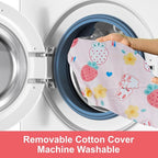 Nursing Pillow, Ergonomic Support Breastfeeding Pillow for Easier Breast Feeding and Bottle Feeding, Baby Feeding Pillow with Machine Washable Cotton Cover (Bunny)