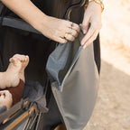 Tiny Twinkle Mess proof Waterproof Wet Dry Bag,2pk Reusable Wet Bags for Swimsuits&Baby Clothes,Leakproof Wet Bag,Waterproof Bag for Travel&Diaper bag,Wet Bags for Baby (Sage, Charcoal)