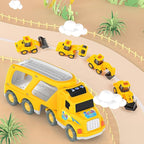 Veslier Construction Truck Toys for Boys Girls Age 1 2 3 4 5 6 Years Old，Carrier Transport Trucks for Kids 1-3 3-5 Year Old，Christmas Birthday Gift Toddler Toys.