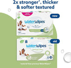 WaterWipes Sensitive+ Baby & Toddler Wipes, 3-In-1 Cleans, Cares, Protects, 99.9% Water, Textured Clean, Unscented & Hypoallergenic, 720 Count (12 Packs)