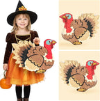 WERNNSAI Thanksgiving Turkey Pinata - Fall Autumn Decorations Wild Turkey Brown Pinata Thanksgiving Party Games for Family Fall Festival Decor Party Favors with Blindfold
