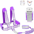 Toddler Leash for Walking, Toddler Safety Harnesses Leashes, Safety Harness with Lock for Kids, Anti Lost Wrist Link for Toddlers ，Upgrade with Reflective Tape Liner（6.5ft）for Kids