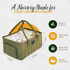 Large Diaper Caddy Organizer with Handle Neutral Boy Girl – Baby Basket for Nursery, Car, Changing Table – Portable Baby Storage with Compartments – Perfect for New Parents and Baby Shower Gifts