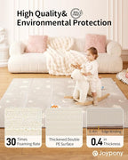 Baby Play Mat, 47 x 47 Inch Foldable Play Mats for Babies and Toddlers, Waterproof & Anti-Slip Portable Baby Floor Mat for Baby Playpen, Baby Mat for Floor with Travel Bag