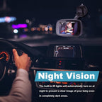 Shybaby 1080P Baby Car Mirror, 4.3" Baby Car Camera Monitor with 170° Wide View, HD Night Vision Function and Reusable Sucker Bracket, Safety Rear Facing Cars Set Camera for Infants Kids Toddlers