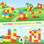 Magnetic Blocks Toddler Toys Educational Sensory Construction Magnet Building 1.34in Cubes Toy for Creative 3D STEM Learning, Montessori Gift for Ages 3+ Year Old Boys Girls Kids
