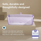 Stokke Flexi Bath X-Large, Lavender - 31.5 x 15.7 x 9.4 in - Best for Infants & Toddlers - Lightweight, Foldable & Easy to Store - Convenient to Use at Home or Traveling