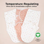 Baby Swaddle Sleep Sacks with Zipper - 3-Pack Swaddles for Newborns 0-3 Months, Infant, Baby Girls, Boys, Soft & Durable Newborn Sleep Sack, Easy Diaper Change Swaddling Blanket (Butterflies)