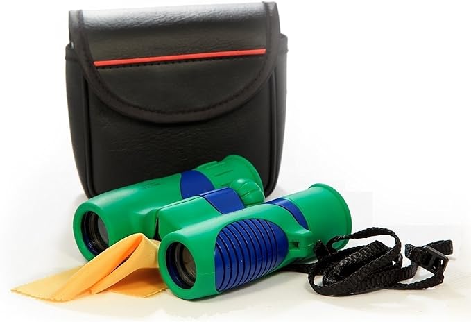 Original Compact 8x21 Kids Binoculars Set - High Resolution Real Optics - Shock Proof - Bird Watching - Presents for Kids - Children Gifts - Boys and Girls - Outdoor Play - Hunting - Camping