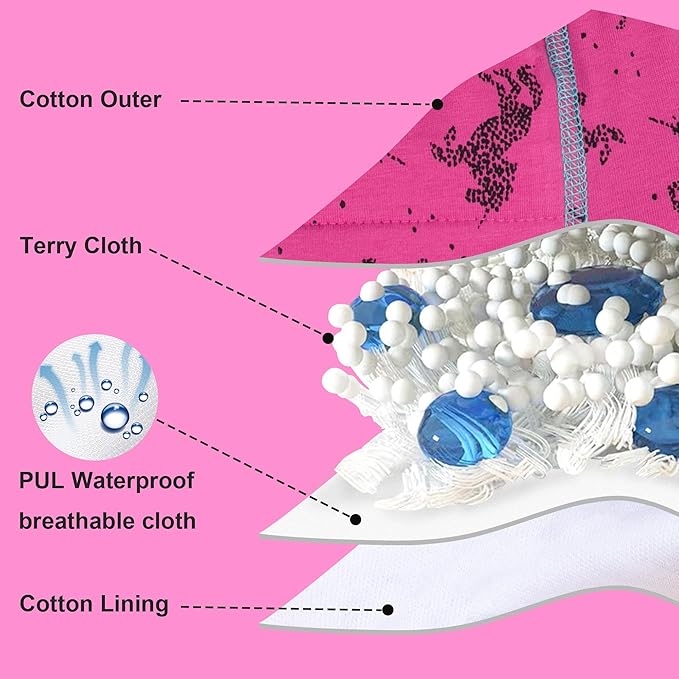 BIG ELEPHANT 10-Packs Training Underwear Absorbent Toddler Potty Trained Pants for Boys and Girls, 12 Months - 9 Years