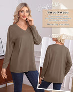 3 Pack Women's Oversize Nursing Shirts for Breastfeeding with Hidden Zippers Loose Fit Long Sleeve Maternity Tops