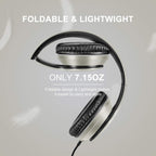 LORELEI X6 Over-Ear Headphones With Microphone, Lightweight Foldable & Portable Stereo Bass With 1.45M No-Tangle, Wired for Smartphone Tablet MP3/4