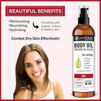 pureSCRUBS Ultra Moisturizing Rose Body Oil Spray for Dry Skin, Massage, Cuticles & More, Organic Super Blend of Jojoba, Argan, Coconut, Sweet Almond & Avocado Oils Enriched with Vitamin E, Lg 4oz