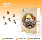 Wooden Puzzles for Adults - Couple Owl Wooden Jigsaw Puzzle - Unique Animal Shaped Wood Puzzles Adult - Creative Birthday Gift Family Game 300pcs