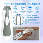 Baby Healthcare and Grooming Kit, Portable Baby Safety Care Set, Baby Essentials kit for Newborn (Grey White 20 in 1)