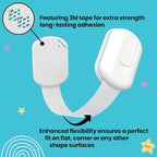 Booboo® (4 Pack) Child Proof Refrigerator Lock Fridge Door Locks | Baby Proof Your Cabinet Drawers, Dishwasher, Garbage Trash Can & Cupboards with 3M Adhesive Locks| Easy Installation No Tools Needed
