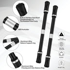 2 Pieces Pen Spinning Spinner Pen Gaming Pen Spinning Mod Gaming Spinning Pens Flying Spinning Pen Finger Rotating Pen for Kids Adults Office Supplies with Instruction Manual (Silver)