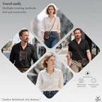 Neck Wallet - Rfid Wallet Women - passport holder for travel - Travel Wallet Passport Holder For Travel Women - 10.3x6.8inch (Dark Coffe)