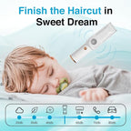 Baby Hair Clippers with Vacuum, Quiet Hair Trimmers for Kids, IPX7 Waterproof Rechargeable Cordless Haircut Kit for Baby Children Infant