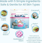 TruKid Bubble Gum Bubble Podz & BubbleGlove Set – Bubble Bath Pods and 2 Wash Gloves for Parent and Child