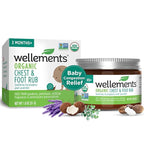 Wellements Organic Baby Chest & Foot Rub for 3 Months+ (1.8 Fl Oz) | Soothes & Comforts | Baby congestion relief* with Eucalyptus and Lavender | Free From Petroleum, Menthol and Artificial Fragrance