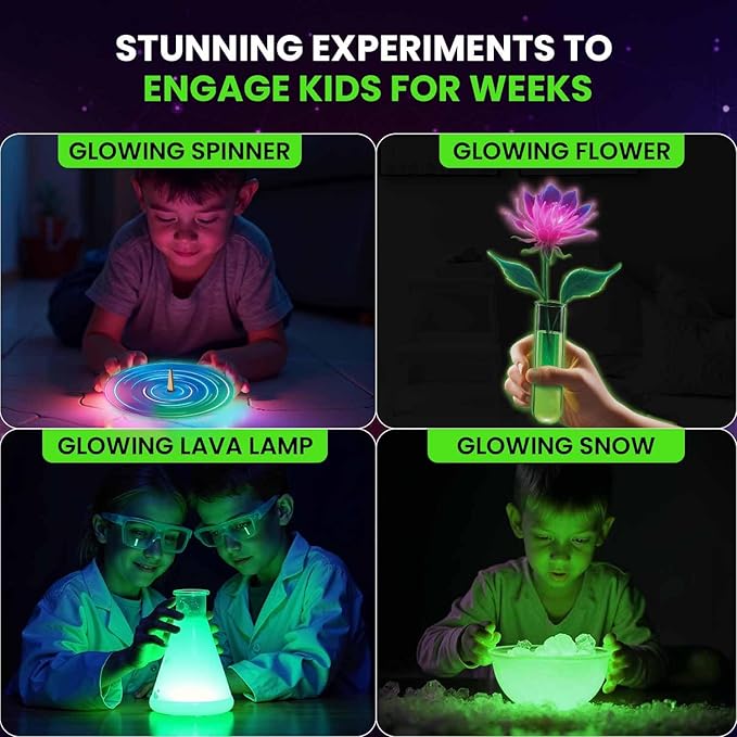 Smartivity Glow Magic Science Kit for Kids Ages 6-7-8-9-10-11-12 Years | 20 Amazing Science Experiments I Birthday Gifts for Boys & Girls | STEM Kit Toy for 6-12 Years Old