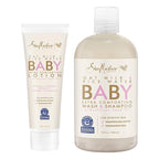 SheaMoisture Baby Wash and Shampoo 21 oz 2 Count - Oat Milk and Rice Water Care with Shea Butter for Sensitive and Dry Skin, Hypoallergenic, Sulfate and Paraben Free, Fragrance Free