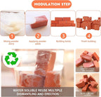 Knight Bricklayer Brick and Mortar Construction Set, Clay Mini Bricks & Cinder Blocks, DIY Mini House Kit, STEM Building Toy, Kids Brick Mortar Set, Reusable Blocks, Ages 8+, Birthday Gift